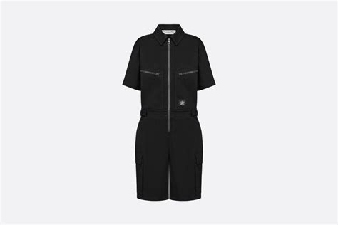 Dior Vibe Romper Black Stretch Cotton